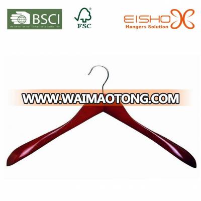 Red Paint Wooden Hanger for Coat