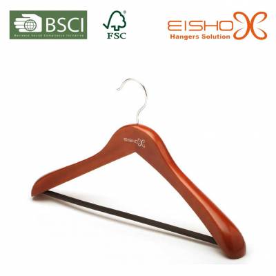 Oversized Suit Hanger with Non-Slip Pant Bar (MC046)