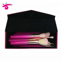 Private Label Carteras Trending Pink 12pcs Soft Synthetic Hair Kabuki Cosmetic Tool  Makeup Brush Set with High Quality Cute Bag