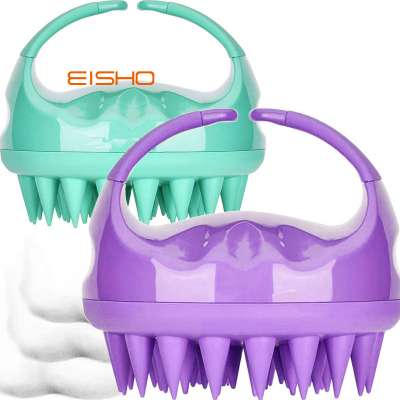 EISHO Hair Scalp Massage Brush with Comfortable Silicone Hair Brush scalpcarebrush for Women Men and Pets