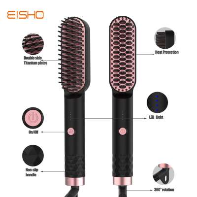 Eisho Multi-functional Electric Beard Hair Straightener Comb Hair Combs And Brushes for Beard