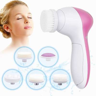 EISHO 5 in 1 Deep Cleansing Brush Mini Electric Face Brush  Facial Cleansing Brush for Personal Care