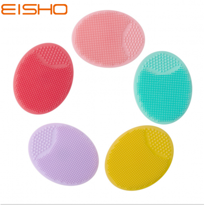 EISHO silicone wash face brush facial cleansing pad brush Silicone facebrush for cleaning skin